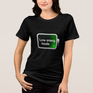 Camiseta Triblenda Icono de batería de modo de baja energía Gráfico d