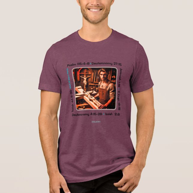 Camiseta Triblenda Idolatry 002 Camiseta Triblend T-Shirt (Anverso)