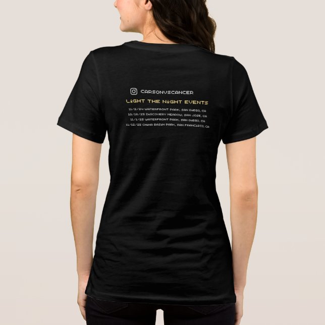 Camiseta Triblenda Ilumina la Noche por Carson (Reverso )