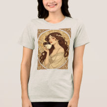 Ilustración Art Nouveau de Desayuno para Amantes d