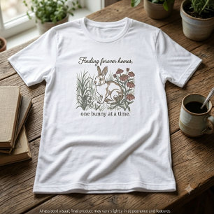 Camiseta Triblenda Ilustración Botánica de Rescate de Conejo Gentil S