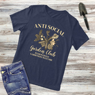 Camiseta Triblenda Ilustracion botánico Anti Social Garden Club