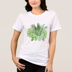 Camiseta Triblenda Ilustracion Cacti acuarela