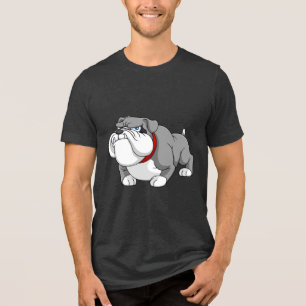 Camiseta Triblenda Ilustración de Bulldog Cool