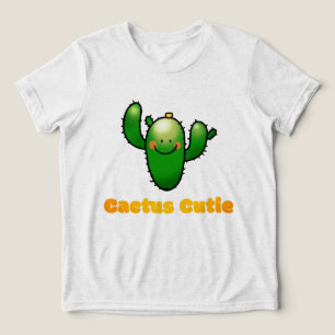 Camiseta Triblenda Ilustración de cactus sonriente lindo