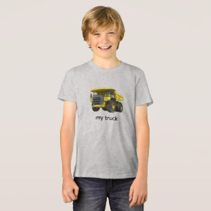 Camiseta Triblenda Ilustración de camión volquete pesado – Poder indu