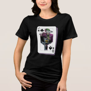Camiseta Triblenda Ilustración de carta de jugar Joker y Batman Pica