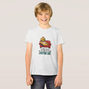 Camiseta Triblenda Ilustración de cita divertida del rey perro mimado