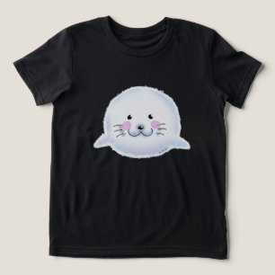 Camiseta Triblenda Ilustración de cría de foca linda y esponjosa