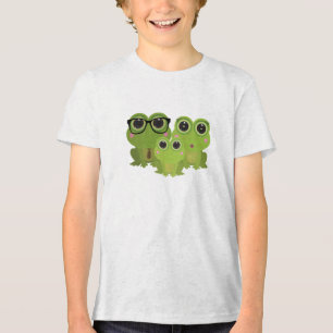 Camiseta Triblenda Ilustración de familia de rana linda – Rana mamá p