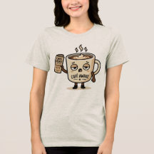 Ilustración de mascota de café dormida y linda al