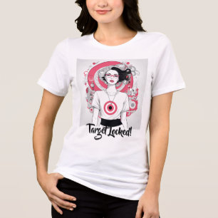 Camiseta Triblenda Ilustracion de Moda de destino en negrita
