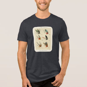 Camiseta Triblenda Ilustración de moscas de lago vintage