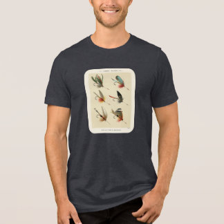 Camiseta Triblenda Ilustración de moscas de lago vintage
