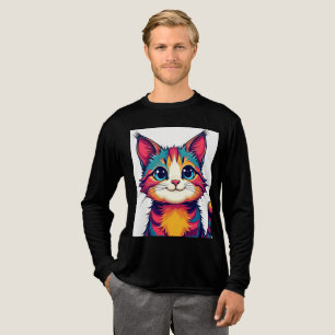 Camiseta Triblenda Ilustracion de Personalizado de gato barato