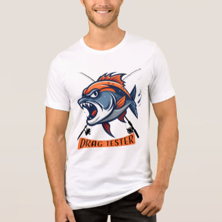 Camiseta Triblenda Ilustración de pez feroz "Probador de arrastre"
