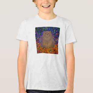Camiseta Triblenda Ilustración del jardín de flores silvestres de la