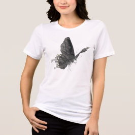 Camiseta Triblenda Ilustración Divertida de Mariposa Gráfica