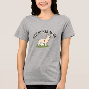 Camiseta Triblenda Ilustración elegante de mamá Frenchie - Creativida