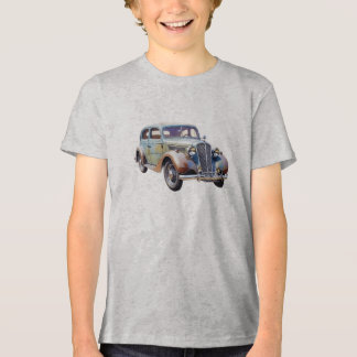 Camiseta Triblenda Ilustración en Acuarela de Coche Clásico Antiguo