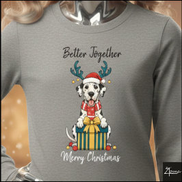 Camiseta Triblenda Ilustración gráfica de regalo de reno de Gran Dané