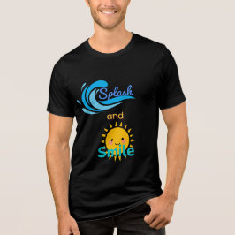 Camiseta Triblenda Ilustracion gráfico de verano "Splash and Smile" d
