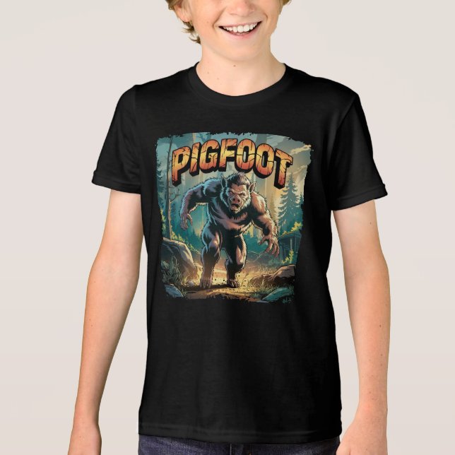 Camiseta Triblenda Ilustracion Pigfoot Combo Creation Funny (Anverso)