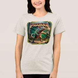 Camiseta Triblenda Ilustracion Piguana Combo Creature Funny