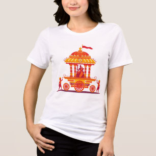 Camiseta Triblenda Ilustración tradicional hindú del carro de Rath Ya