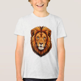 Camiseta Triblenda Ilustración vectorial de majestuosa cabeza de león