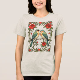 Camiseta Triblenda Ilustración Vintage Art Nouveau de Compañerismo