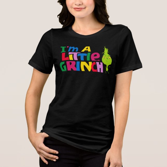 Camiseta Triblenda I'm a Little Grinch Colorful Graphic (Anverso)