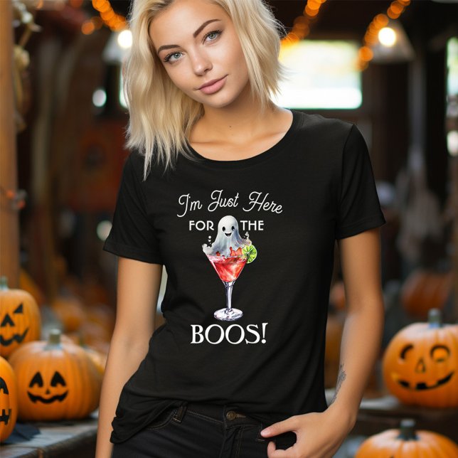 Camiseta Triblenda I'm Just Here For the Boos Halloween  (I'm Just Here for the Boos!  Funny Halloween T-shirt)