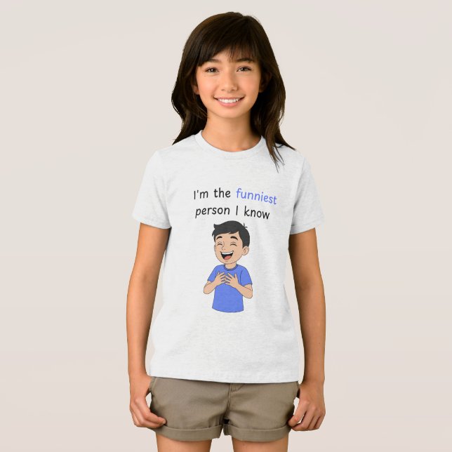Camiseta Triblenda  I'm the funniest person I know, boy ( Anverso Completo)