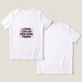 Camiseta Triblenda "Imparable: Vivir la vida en sus propios términos"