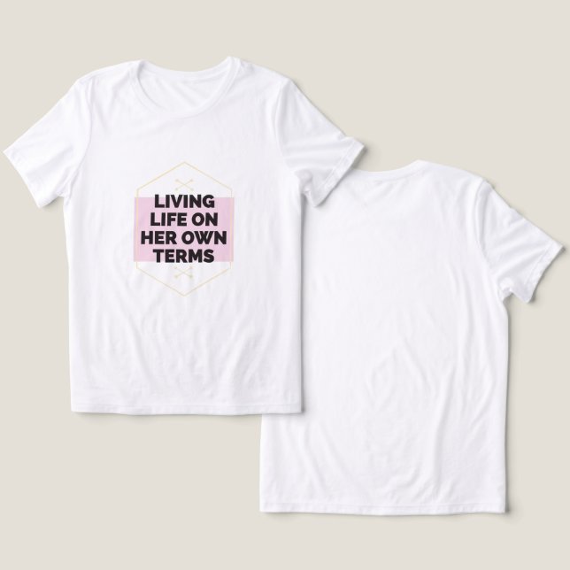 Camiseta Triblenda "Imparable: Vivir la vida en sus propios términos" (Diseño Anverso y Reverso)