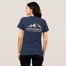 Camiseta Triblenda Imposible es el punto de partida de Dios, Inspirad