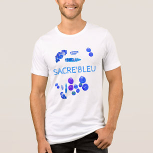 Camiseta Triblenda Impresión de arte de cosas azules