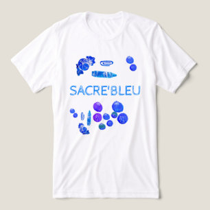 Camiseta Triblenda Impresión de Arte de Cosas Azules