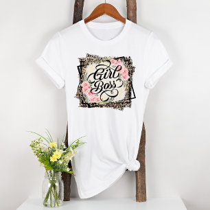 Camiseta Triblenda Impresión de chica Boss de Placas Modernas