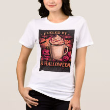 Impulsado Por Café Y Gráfico Divertido De Hallowee