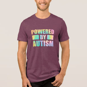 Camiseta Triblenda Impulsado por el autismo para mujeres y hombres co