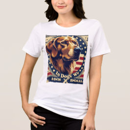 Camiseta Triblenda In Dogs We Trust T-Shirt – Funny Patriotic Dog Lov
