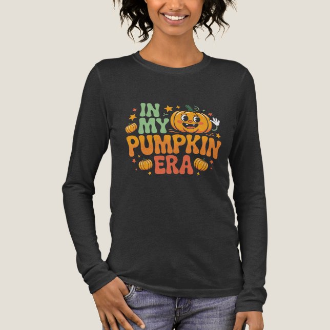 Camiseta Triblenda In My Pumpkin Era - Kawaii Halloween Pumpkin  (Anverso)