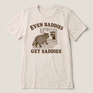 Camiseta Triblenda Incluso los malvados tienen tristezas Mapache dive