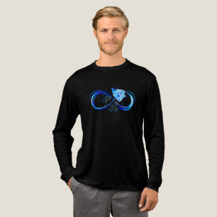 Camiseta Triblenda Infinito brillante con rosa azul