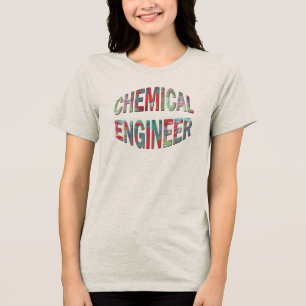 Camiseta Triblenda Ingeniero químico colorido