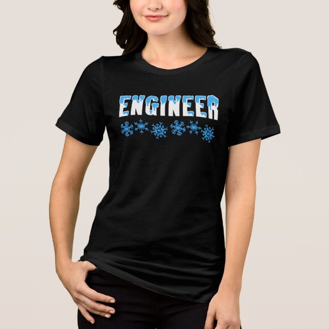 Camiseta Triblenda Ingeniero Snowflake (Anverso)