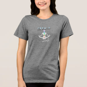 Camiseta Triblenda Inhale, exhale, Namaste" Tee de yoga