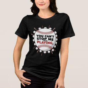 Camiseta Triblenda Ininterrumpida pasión por el béisbol